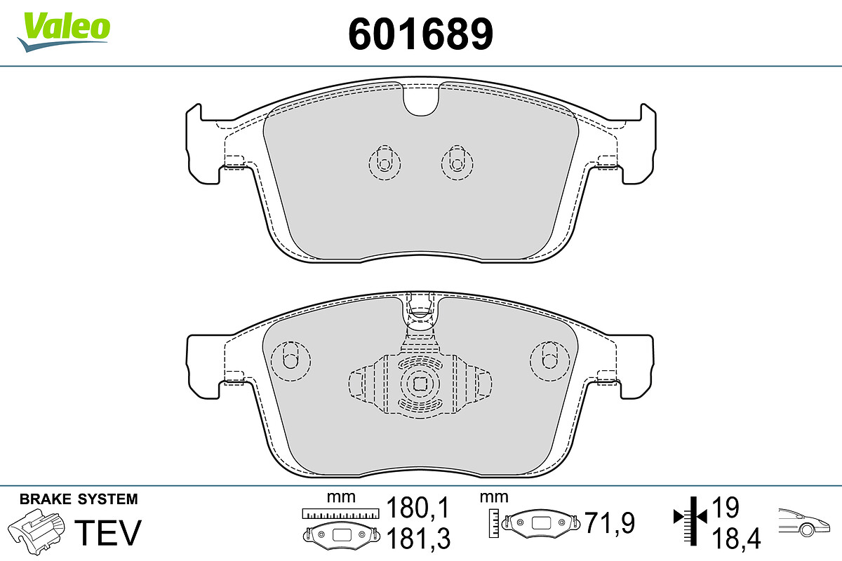 BRAKE PADS VOLVO XC60 FR